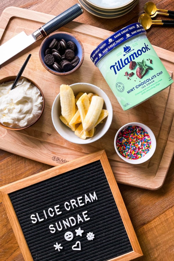 Slice Cream Sundaes Recipe with Tillamook Ice Cream