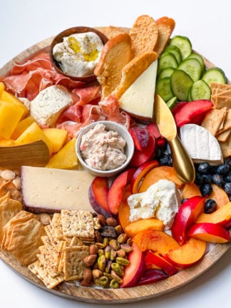 summer fruit cheese board