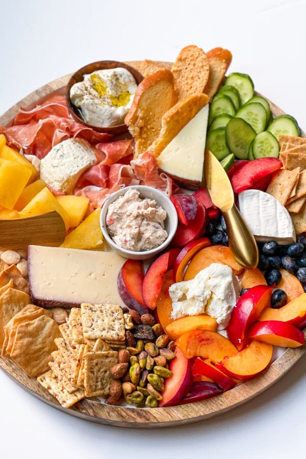 summer fruit cheese board