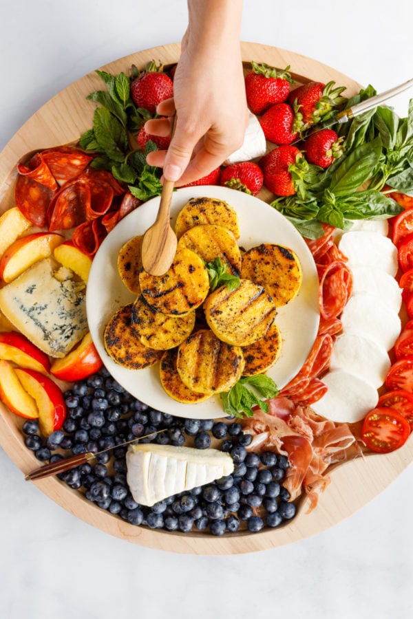 Grilled Polenta Appetizer Board