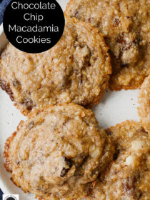 warm Chocolate Chip Macadamia Cookies