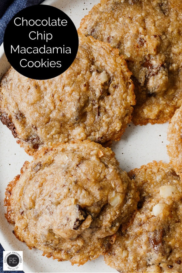 warm Chocolate Chip Macadamia Cookies