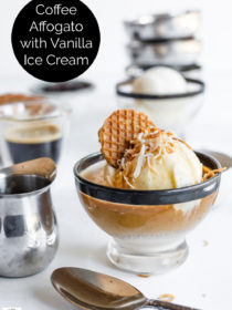 Coffee Affogato With Vanilla Ice Cream