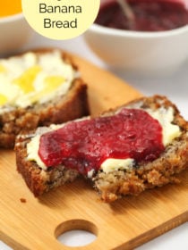 slices of Greek Yogurt Banana Bread