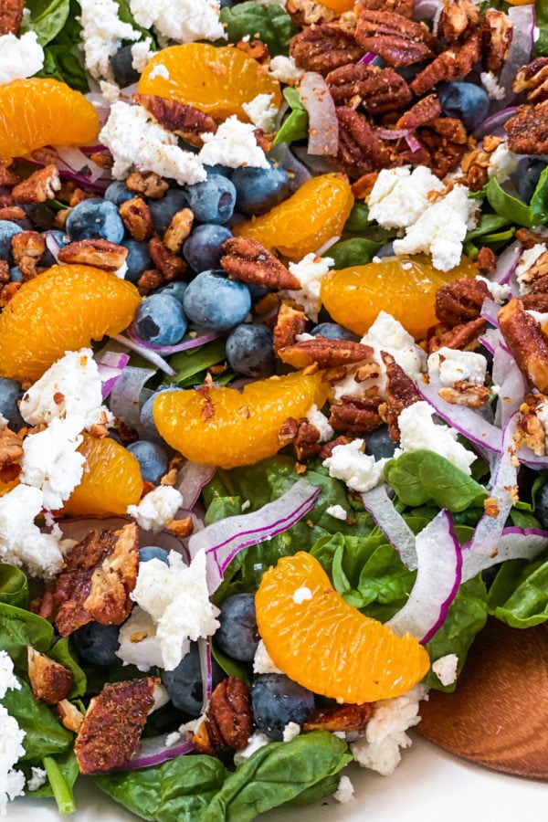 blueberry spinach salad