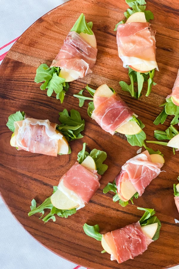 Prosciutto Wrapped Apple Bites appetizer