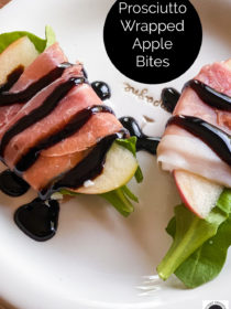 drizzled balsamic on Prosciutto Wrapped Apple Bites