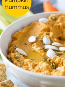 best pumpkin hummus with seeds