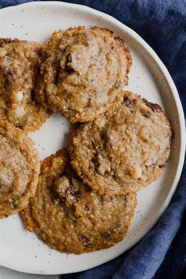 plate of Chocolate Chip Macadamia Cookies