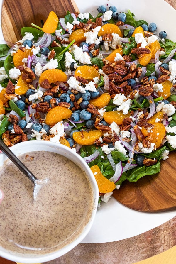 blueberry salad with poppyseed dressing