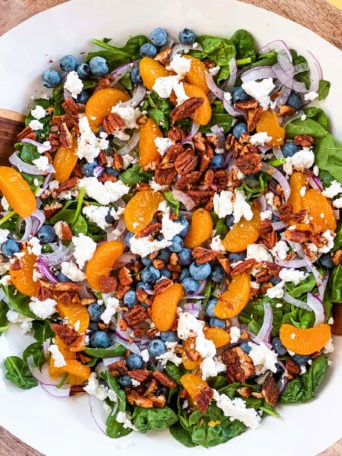 a Blueberry Spinach Salad