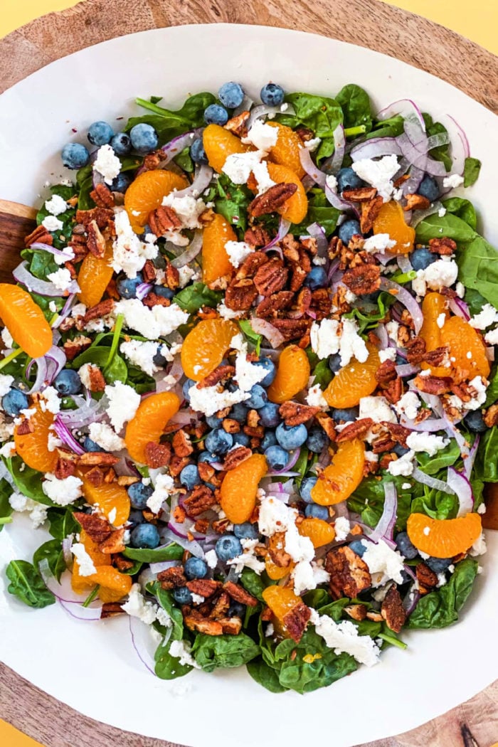 a Blueberry Spinach Salad