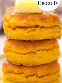 stack of Best Pumpkin Biscuits Recipe