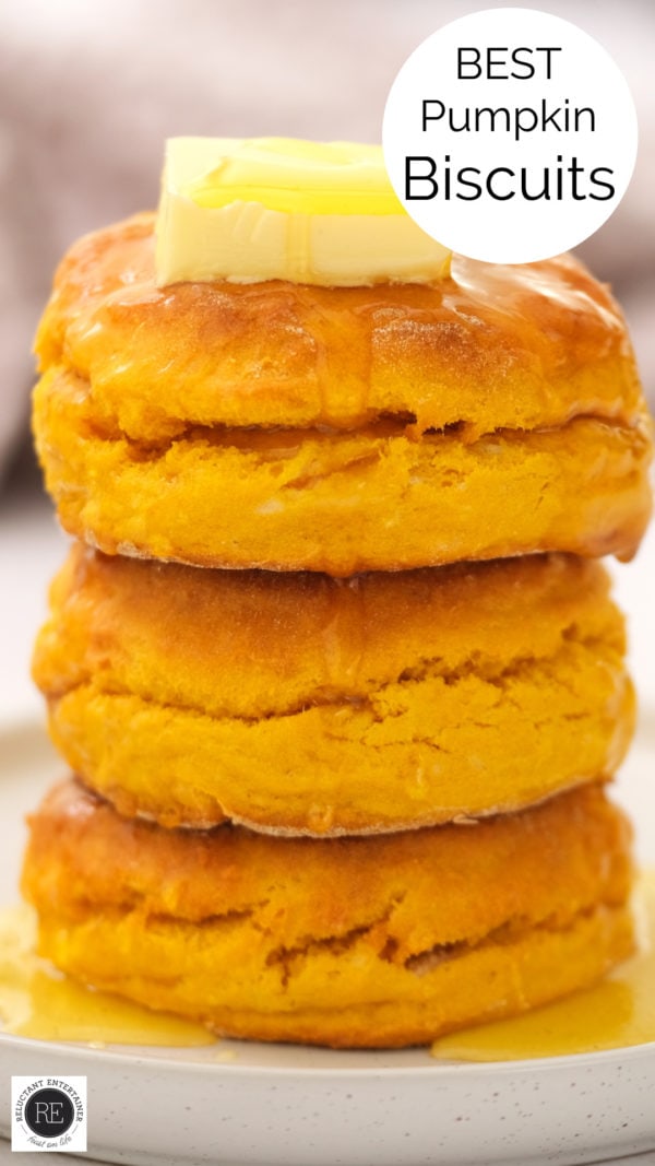 stack of Best Pumpkin Biscuits Recipe