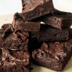 stacked brownie squares