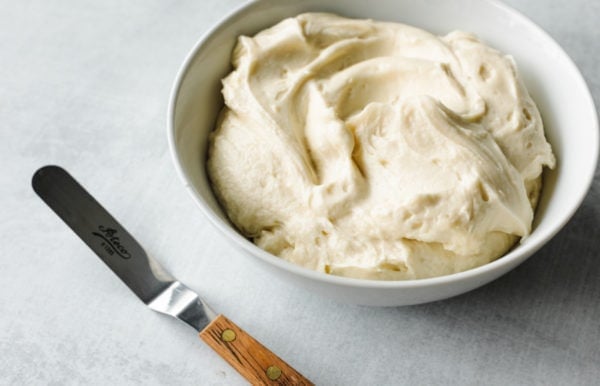 Cream Cheese Frosting in a bowl