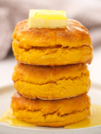 Best Pumpkin Biscuits with butter