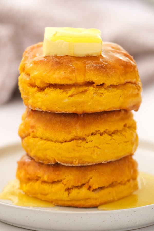 Best Pumpkin Biscuits with butter