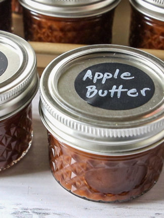 a jar of apple butter