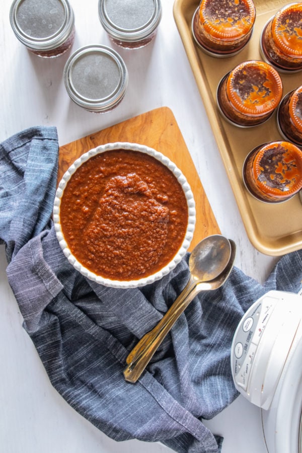 bowl of Sweet Spiced Apple Butter