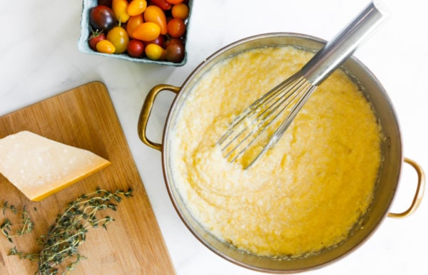 side dish: Cheesy Garlic Polenta Recipe