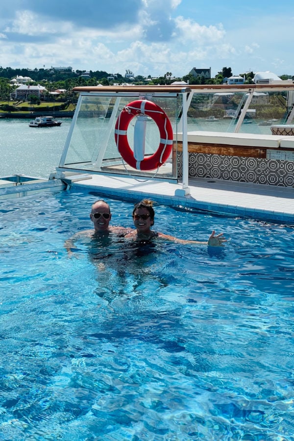 swimming on cruise ship