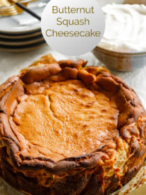 just baked Butternut Squash Cheesecake