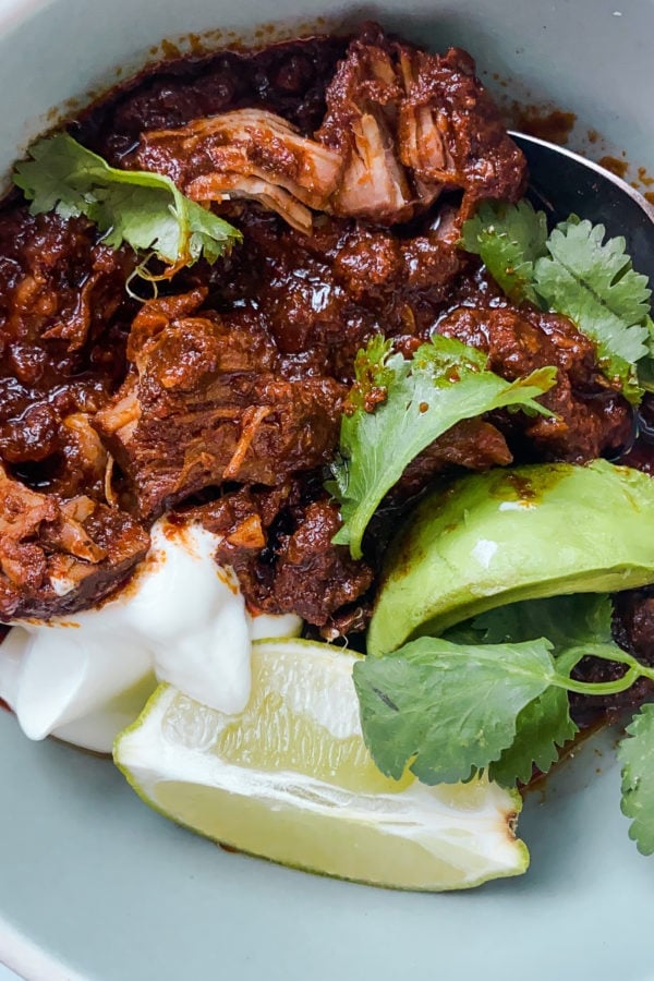 bowl of Chile Pork