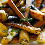 Serving of Roasted Carrots and Parsnips