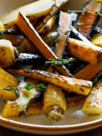 Serving of Roasted Carrots and Parsnips