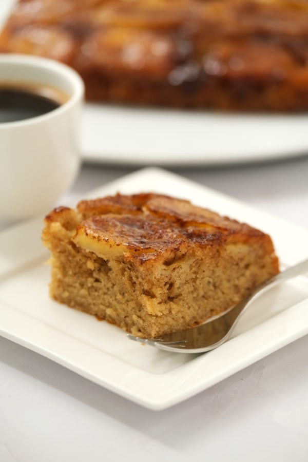 a piece of Brown Butter-Banana Coffee Cake