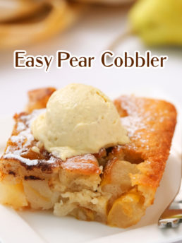 Easy Pear Cobbler