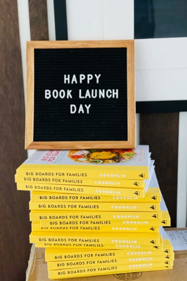 sign with "happy book launch day."