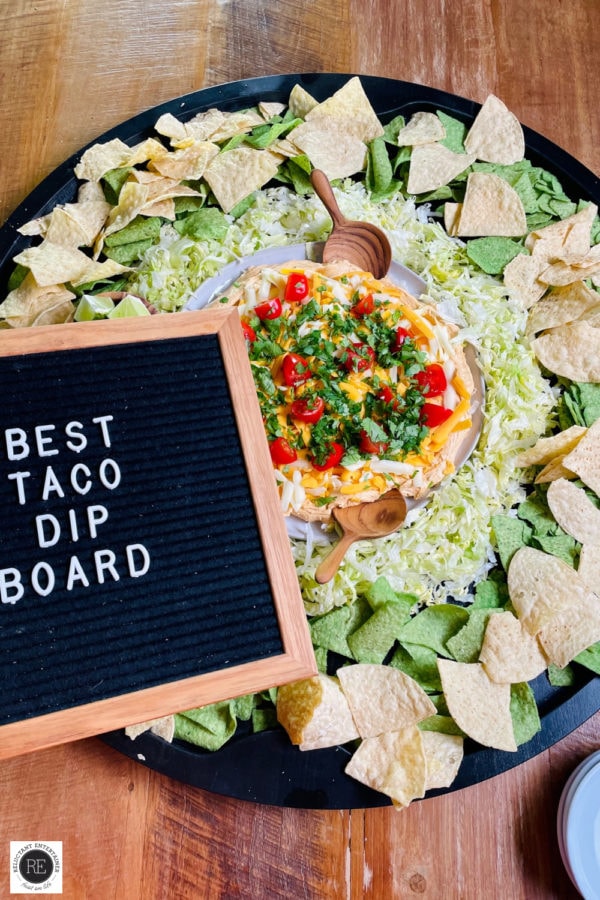 Best Taco Dip Board on the big board