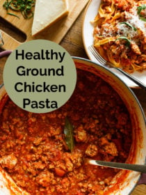 Healthy Ground Chicken Pasta recipe