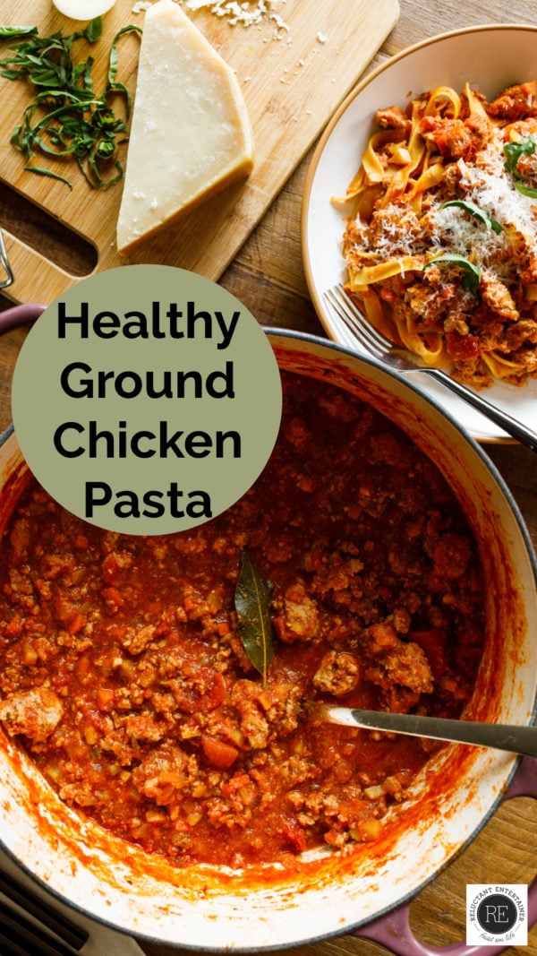 Healthy Ground Chicken Pasta recipe