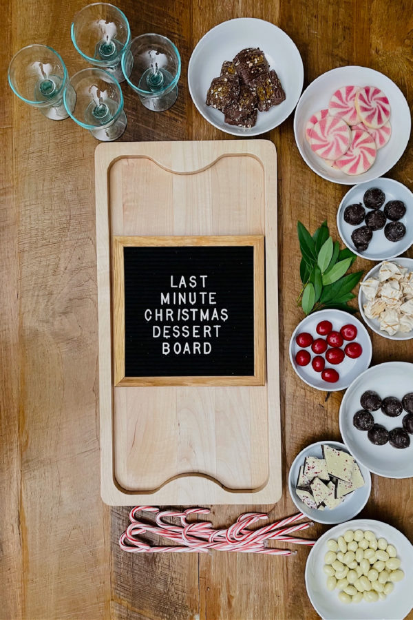 ingredients for Last Minute Christmas Dessert Board