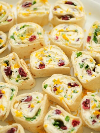 Orange Cranberry Pinwheels Appetizers