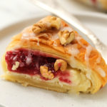 a serving of Raspberry Cream Cheese Crescent Ring