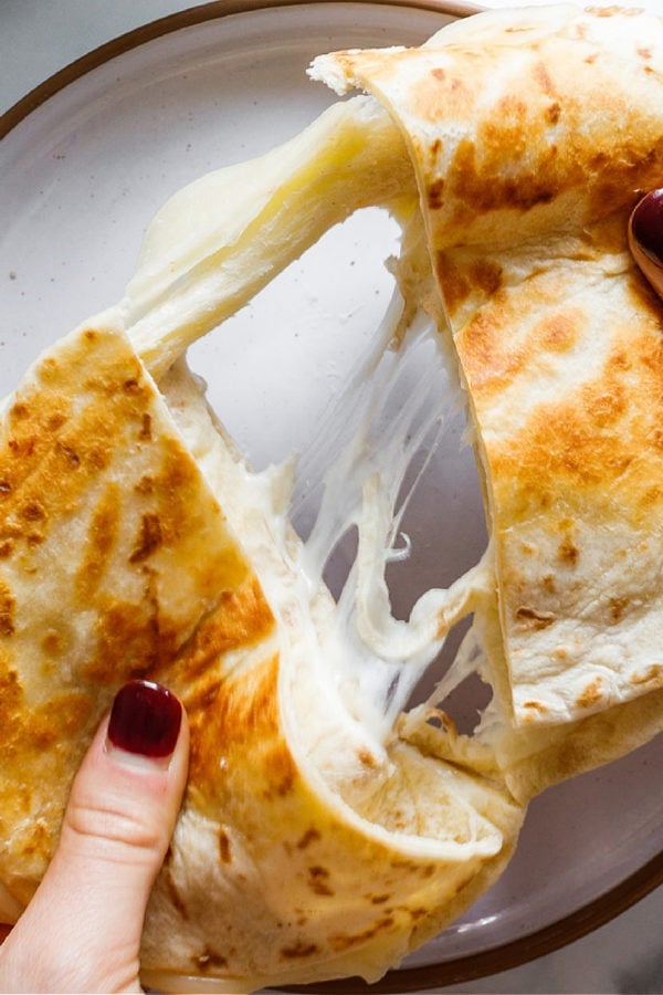 cheesy Grilled Flatbread Sandwich