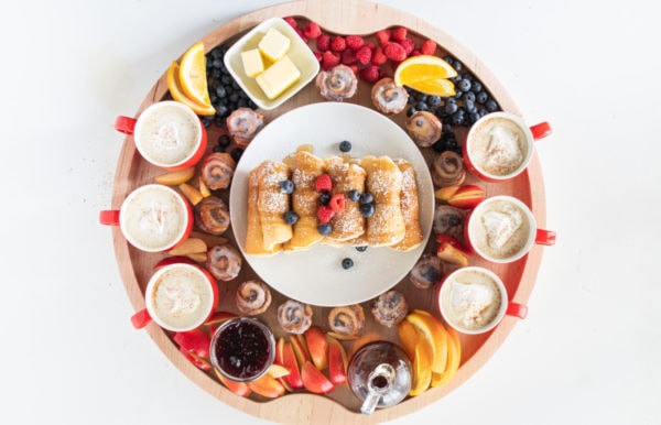 Holiday Eggnog Coffee Breakfast Board