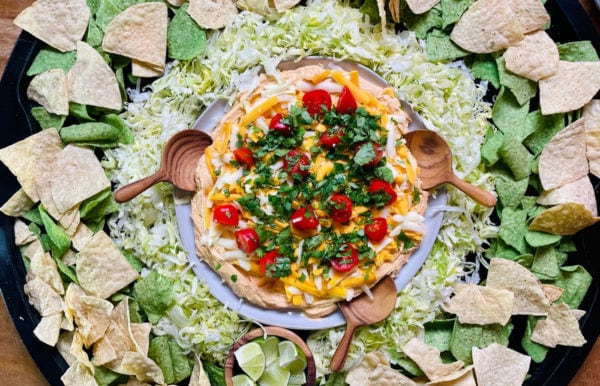 a Best Taco Dip Board