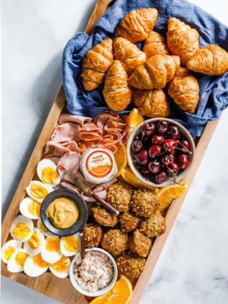 rectangular Croissant Breakfast Sandwich Board