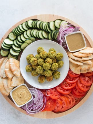 The Big Board with Air Fryer Falafel