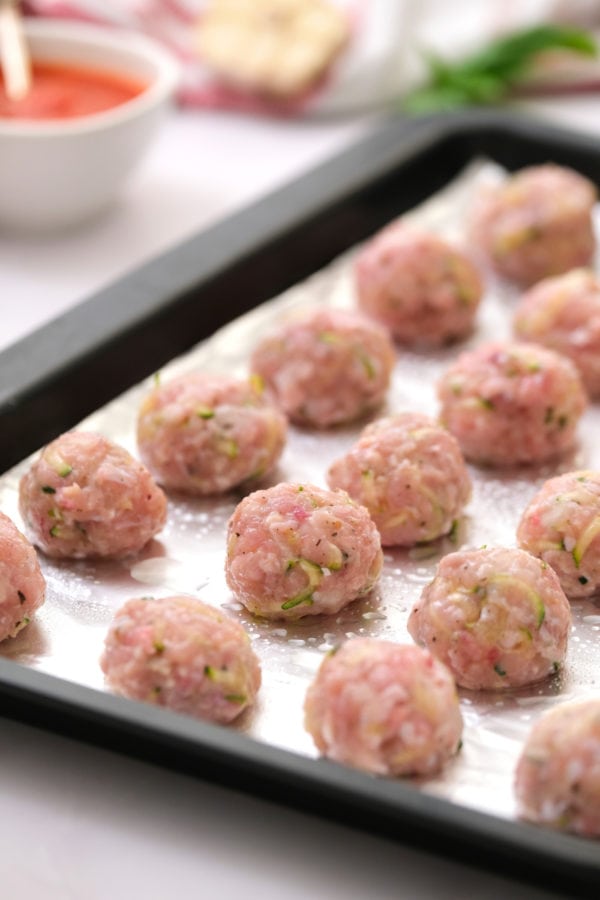 raw ground turkey meatballs