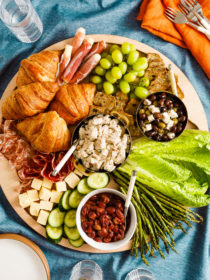 Chicken Salad Board with croissants