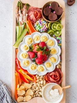 An Easter Charcuterie Board