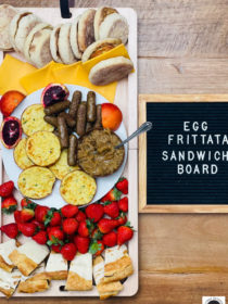 a Egg Frittata Sandwich Board