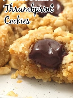 Peanut Butter Thumbprint Cookies