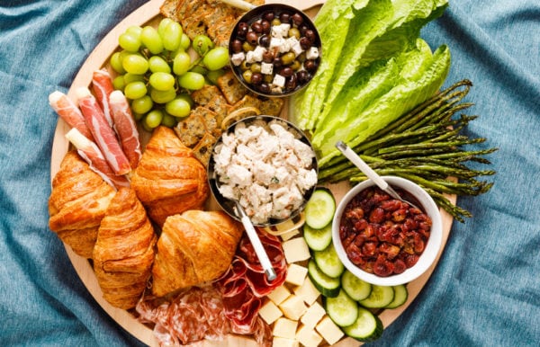 a fresh Chicken Salad Board